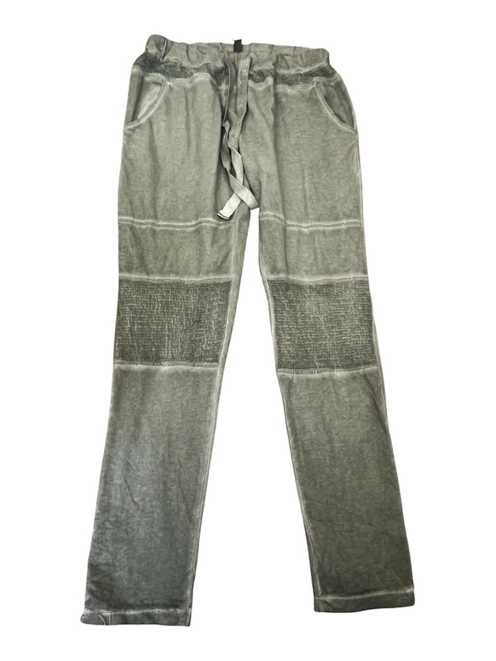 New Venti6 green mineral wash draw string moto joggers size L - Picture 2 of 8